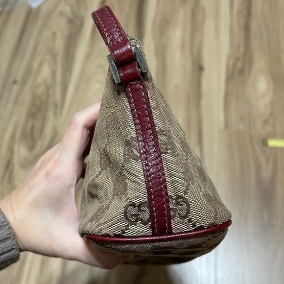 Gucci GG Canvas Boat Baguette Bag Red - Picture 5 of 11